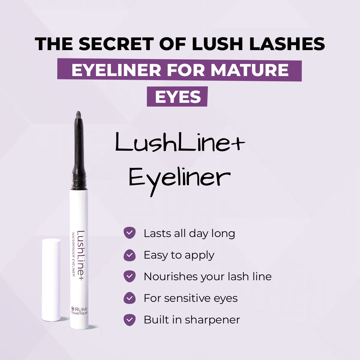 Mascara + Eyeliner + Hairline Powder