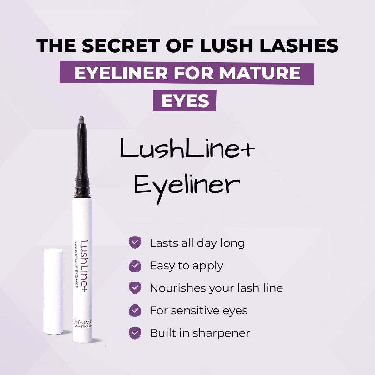 Lash Line Eyeliner For Mature Eyes